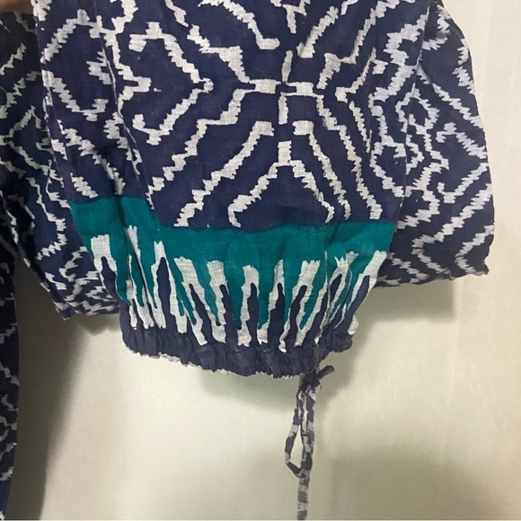 Cartoon women's printed boho batik drawstring ankle tie beach pants EUC - Picture 4 of 8